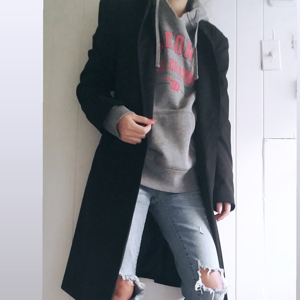 Long Overcoat, duster. Flattering fit and good for layering